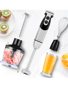 Batidora de Inmersión MEGAWISE 5 en 1 800W Negro 2