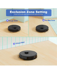 Aspiradora Robótica TECBOT S3 Pro 4,000Pa WiFi 150min 2