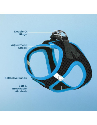 Arnés Reflectante para Perros y Gatos Mejores Suministros S
