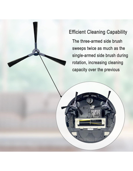 Cepillos Laterales Bvhonwe para Aspiradora Shark IQ 8 Piezas