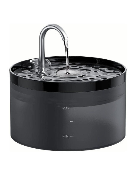 Fuente de Agua Automática para Gatos GIOTOHUN 2L Negra