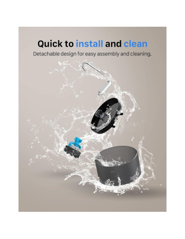 Fuente de Agua Automática para Gatos GIOTOHUN 2L Negra