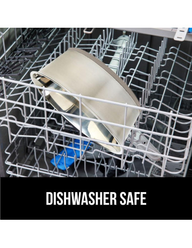 Cuencos para Perros y Gatos Gorilla Grip 2 Tazas Acero Inoxidable