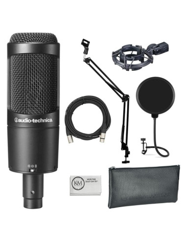 Micrófono condensador Audio-Technica AT2050 + brazo + filtro