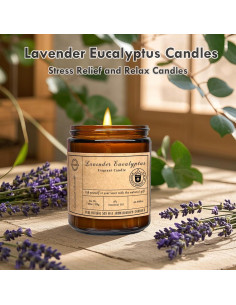 Vela Aromática Eucalipto y Lavanda JOUCEMOO 295g 2