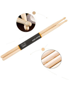 Palillos de Batería WOGOD 5A de Arce - 2 Pares 2