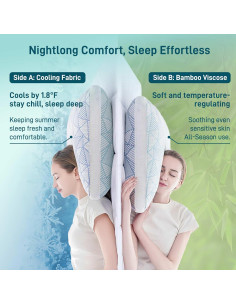 Almohada Queen Cotelovo Viscosa de Bambú Hipoalergénica 2