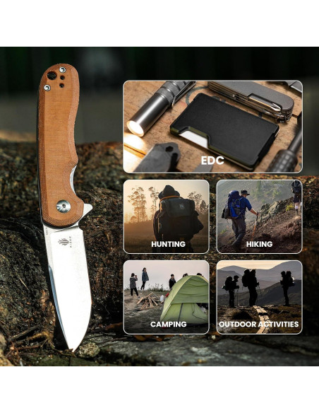 Cuchillo Plegable Kizer Riverbank Nitro-V 75.9 mm Micarta Cuchillo Plegable Kizer Riverbank Nitro-V 75.9 mm Micarta