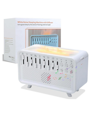 Humidificador de Ruido Blanco ASFHJP 3 en 1 con Luz Nocturna