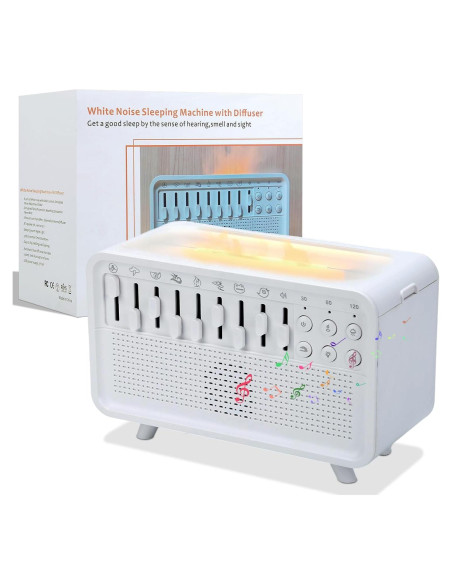 Humidificador de Ruido Blanco ASFHJP 3 en 1 con Luz Nocturna Humidificador de Ruido Blanco ASFHJP 3 en 1 con Luz Nocturna