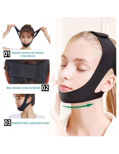 Correa de Mandíbula Airflow Zdiwond para Apnea del Sueño - 2 Piezas 2