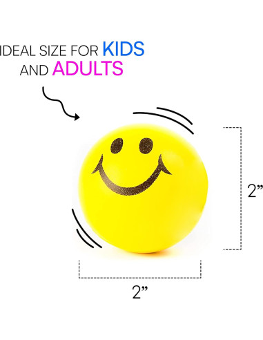 Paquete de 24 Pelotas Antiestrés Neliblu 5 cm Neón