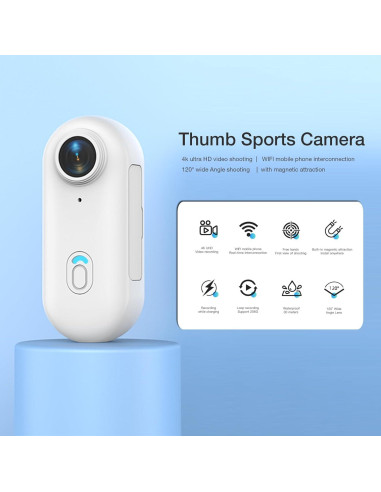 Cámara de acción FOUKWAKC H8 64GB 4K portátil impermeable