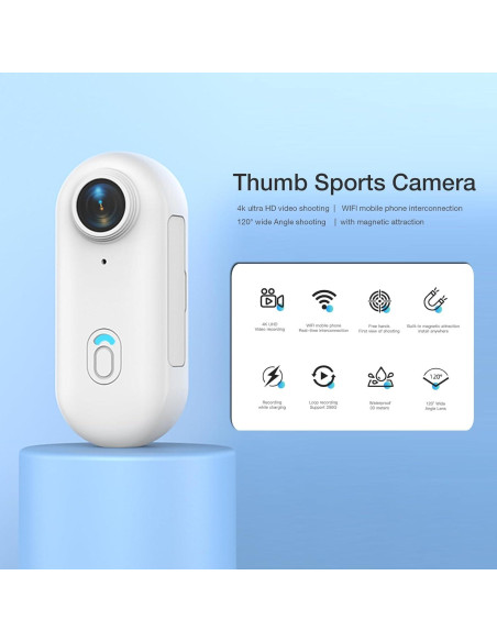 Cámara de acción FOUKWAKC H8 64GB 4K portátil impermeable