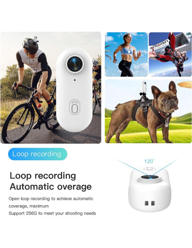 Cámara de acción FOUKWAKC H8 64GB 4K portátil impermeable