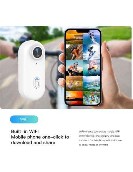 Cámara de acción FOUKWAKC H8 64GB 4K portátil impermeable