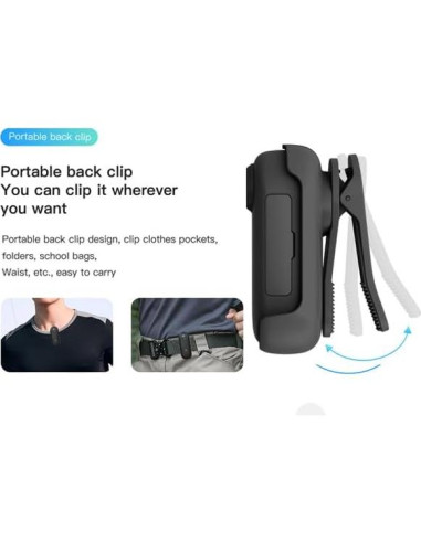 Cámara de Acción Mini FOUKWAKC H7 64GB 1080P Negra