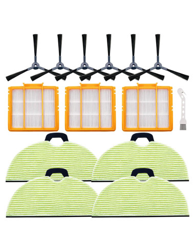 Kit de Repuesto Shark RV2610WA 4 Paños, 3 Filtros, 6 Cepillos