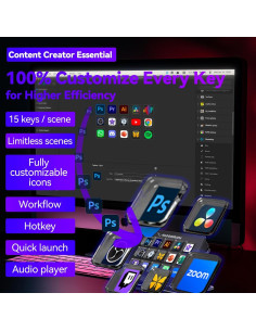 Dock de Transmisión KILOGOGRAPH para Steamdeck y PC - 15 Botones Programables 2
