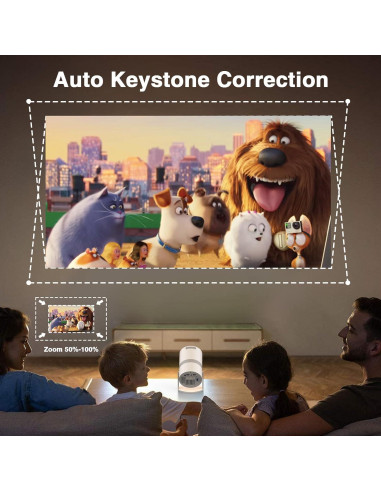 Proyector Mini Inteligente PANSEBA AK-69 1080P WiFi 6