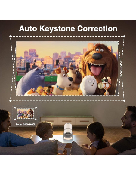 Proyector Mini Inteligente PANSEBA AK-69 1080P WiFi 6
