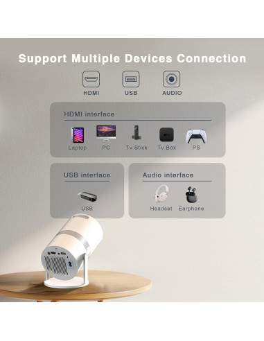 Proyector Mini Inteligente PANSEBA AK-69 1080P WiFi 6
