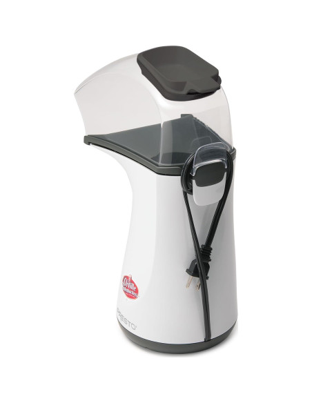 Máquina de Palomitas de Maíz Eléctrica Presto 04821, 18 Tazas, Blanca