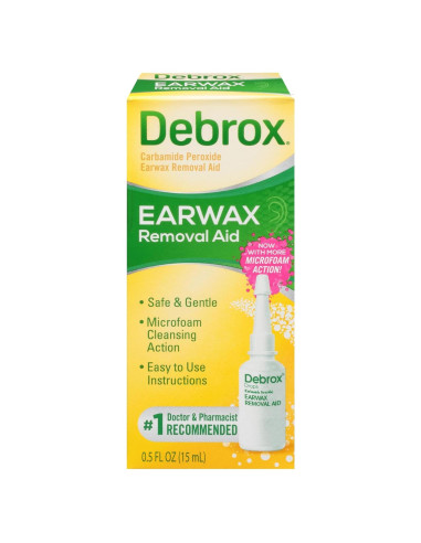 Debrox Gotas Eliminación Cerumen 15 ml Microespuma