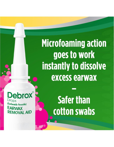 Debrox Gotas Eliminación Cerumen 15 ml Microespuma