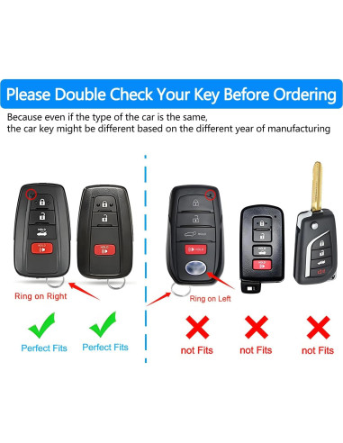 Funda de Llave Tukellen TPU Azul para Toyota 2020-2024