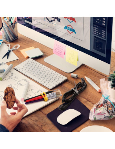 20 Clips de Silicona Reutilizables Boao 22 cm Multiusos