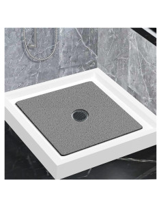 Alfombra de Ducha Antideslizante Zoryllic 60x60 cm Gris