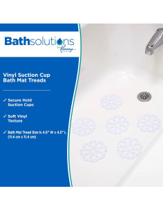 Tapetes de Baño Kenney KN61549 PVC Transparente 6 Piezas 13 cm 2