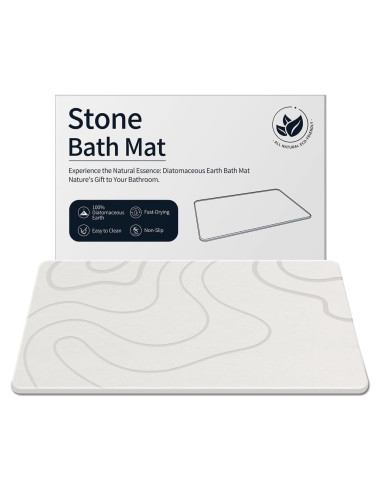 Alfombrilla de Baño ZIKIBL Diatomita 60x40 cm Antideslizante