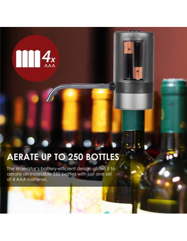 Aerador de Vino Eléctrico Waerator W2 0.51 kg 750ml