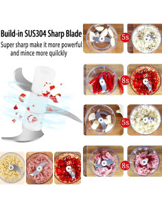 Picador de Ajo Eléctrico Kenpiko 250ml Verde, Recargable 2