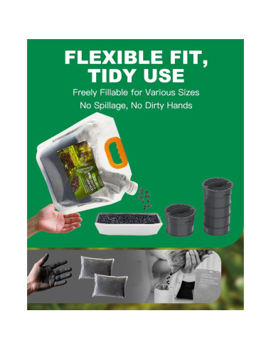 Recargas Filtro Carbón Activado Salipt 1,13 kg para Composter