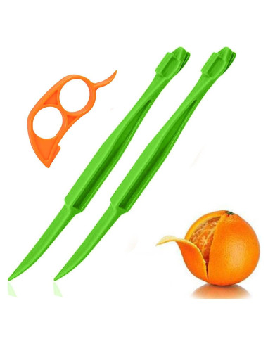 Cortador de cáscara de cítricos Ralleyfun 2 cuchillas
