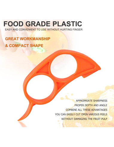 Cortador de cáscara de cítricos Ralleyfun 2 cuchillas