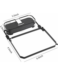 Colador de Fregadero Plegable OEYEWOW Negro con Ventosa 2