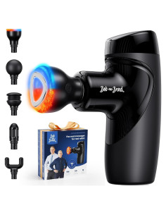 Pistola de Masaje BOB Y BRAD M7 Plus con Calor y Luz Azul