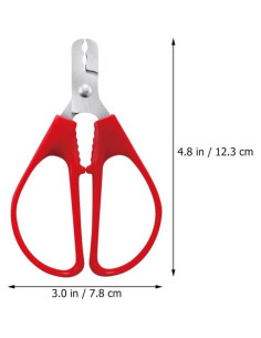 Alicate Cascanueces Kichvoe Acero Inoxidable 12.3cm Rojo 2