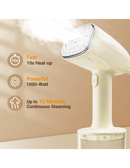 Vaporizador de Ropa HIYAKOI 1000W Calentamiento 10s 260ml