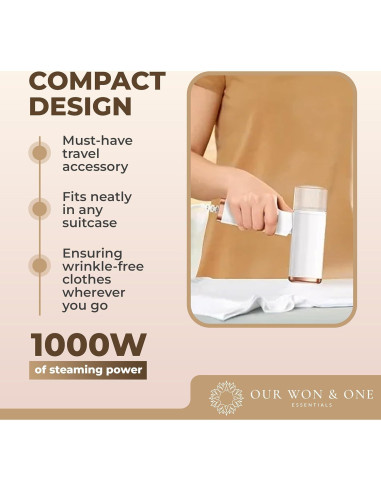 Vaporizador de Ropa Our Won & One 1000W Compacto Blanco