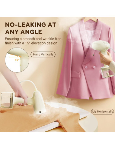 Vaporizador de Ropa HIYAKOI 1000W Calentamiento 10s 260ml