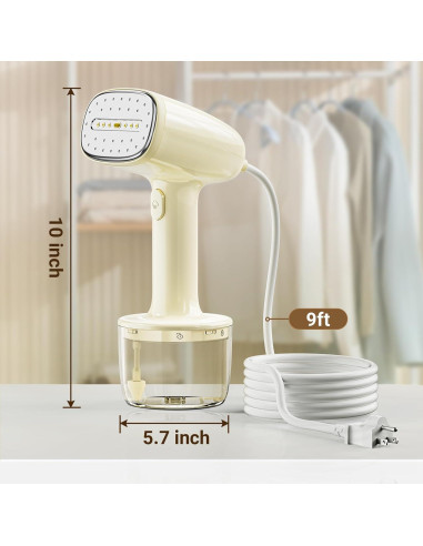 Vaporizador de Ropa HIYAKOI 1000W Calentamiento 10s 260ml