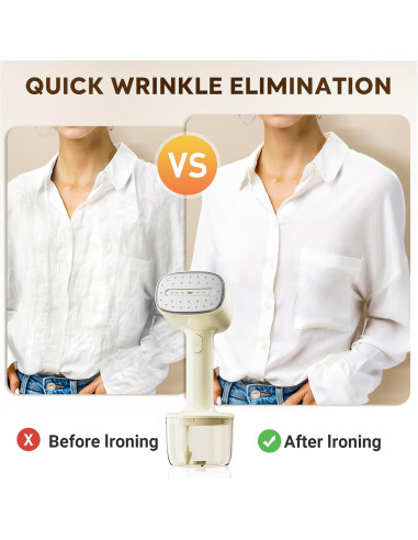 Vaporizador de Ropa HIYAKOI 1000W Calentamiento 10s 260ml