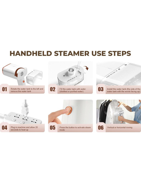 Vaporizador de Ropa Our Won & One 1000W Compacto Blanco