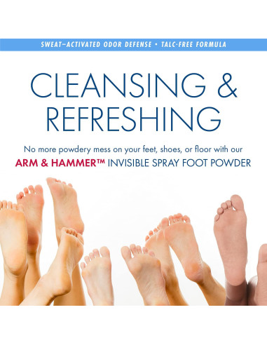 Spray en Polvo Invisible Arm & Hammer 7 Oz Control Olor Pies