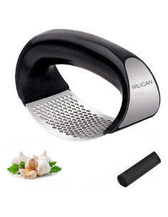 Prensador de Ajo y Jengibre Acero Inoxidable Ergonomico